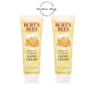 (2) Burt's Bees Honey & Grapeseed Hand Creme